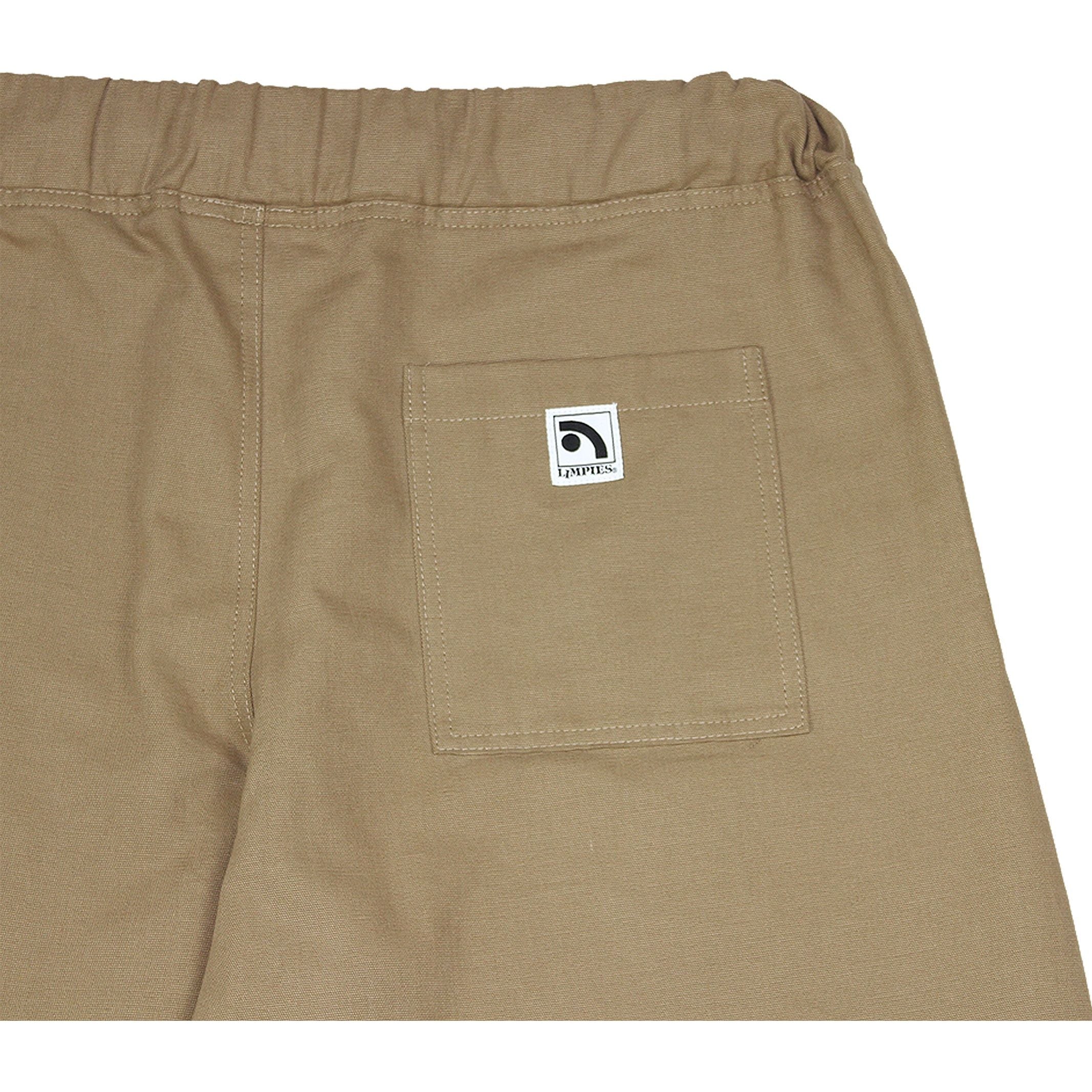 Beige Skate Pant Pocket Logo