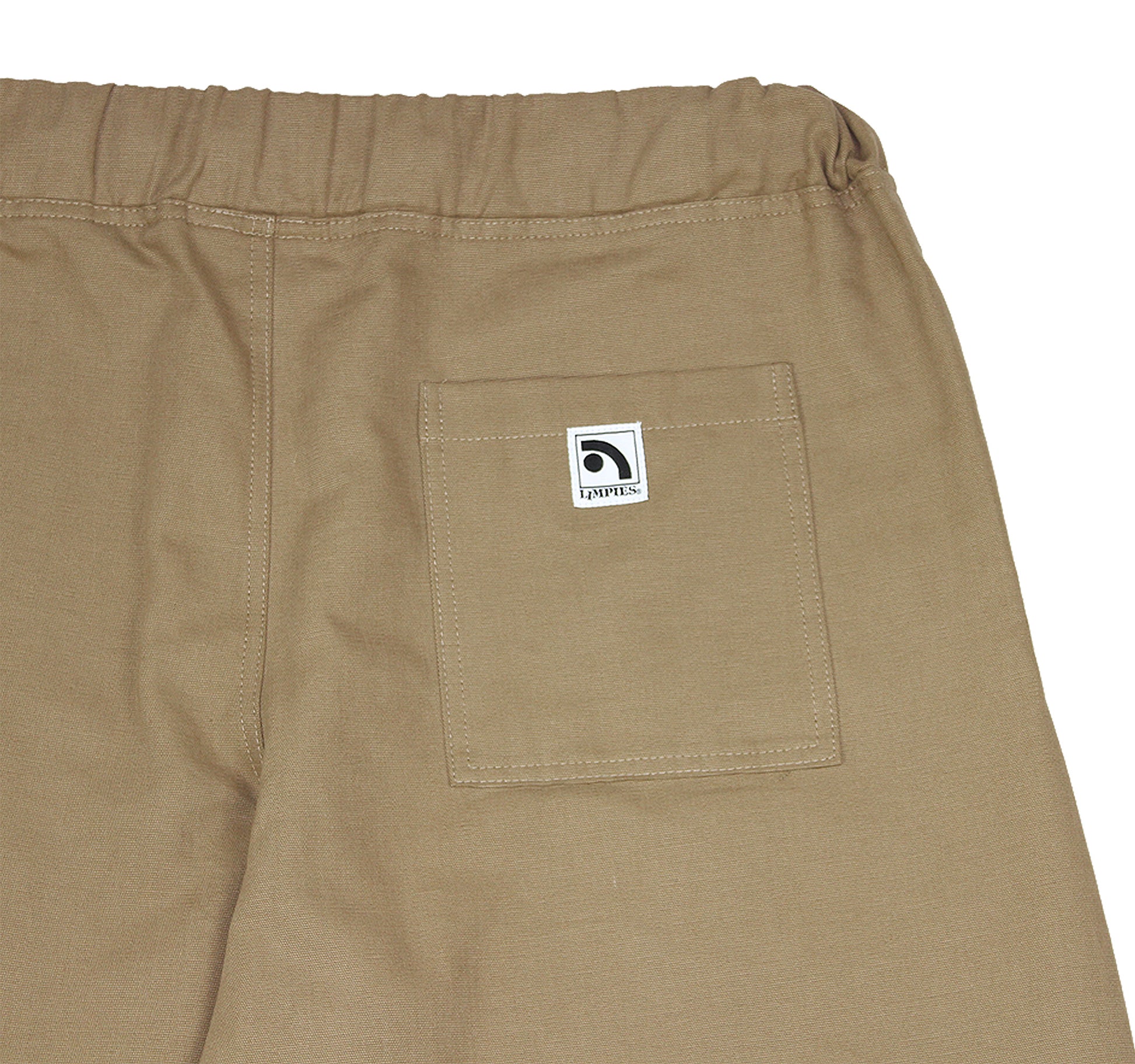 Beige Skate Pant Pocket Logo