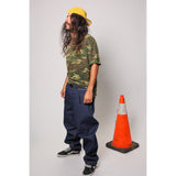 "Heavy Denim Skate Pant" in thick denim, perfect for tough skateboarding. The durability of heavyweight skate denim with the retro 90s look and USA craftsmanship from Limpies.