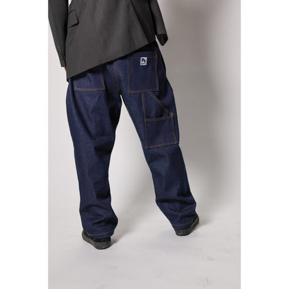 "Heavy Denim Skate Pant" in thick denim, perfect for tough skateboarding. The durability of heavyweight skate denim with the retro 90s look and USA craftsmanship from Limpies.