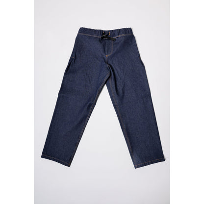 "Heavy Denim Skate Pant" in thick denim, perfect for tough skateboarding. The durability of heavyweight skate denim with the retro 90s look and USA craftsmanship from Limpies.