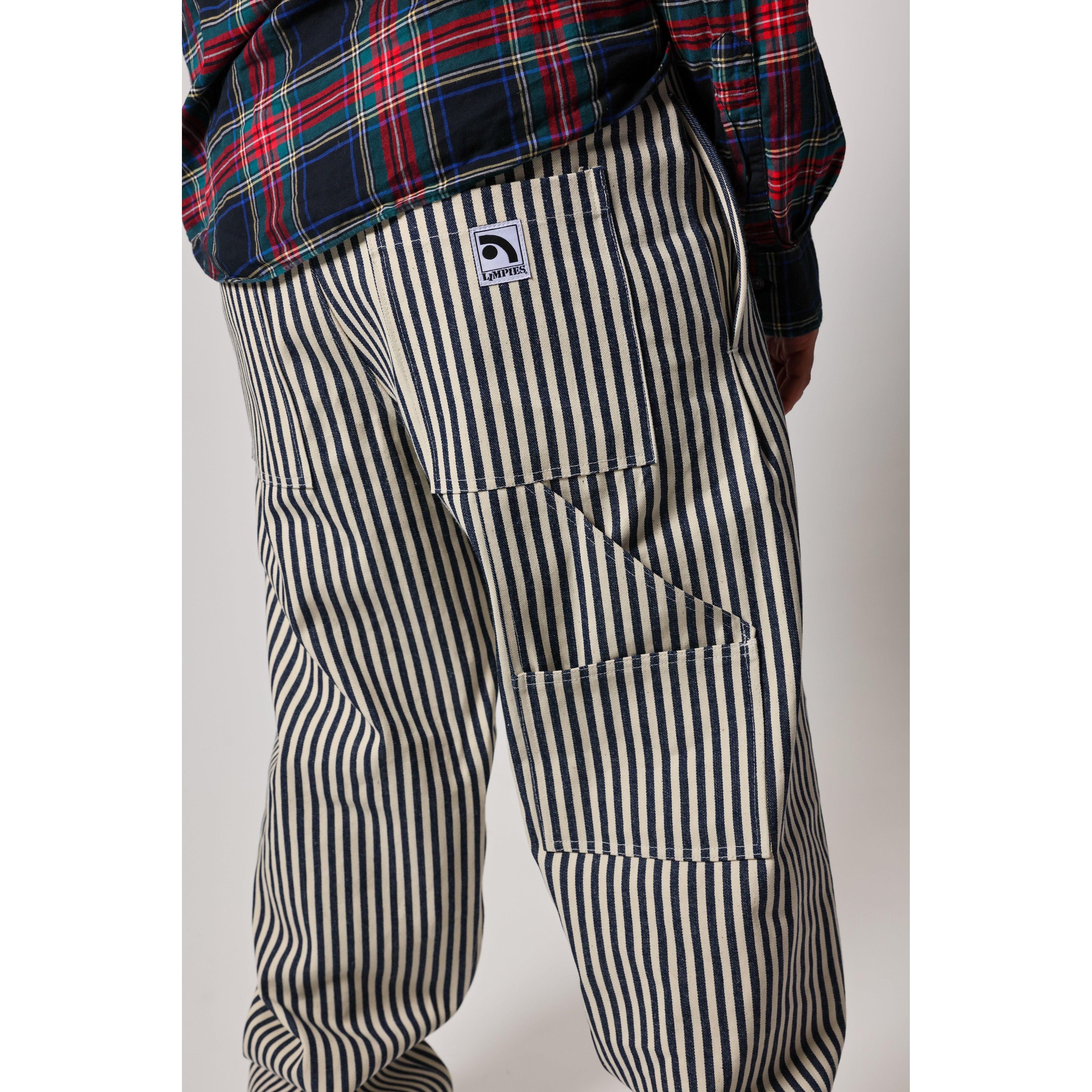 パンツ wide buggy stripe slacks used Hickory_Stripe_Baggy_Skate_Pan