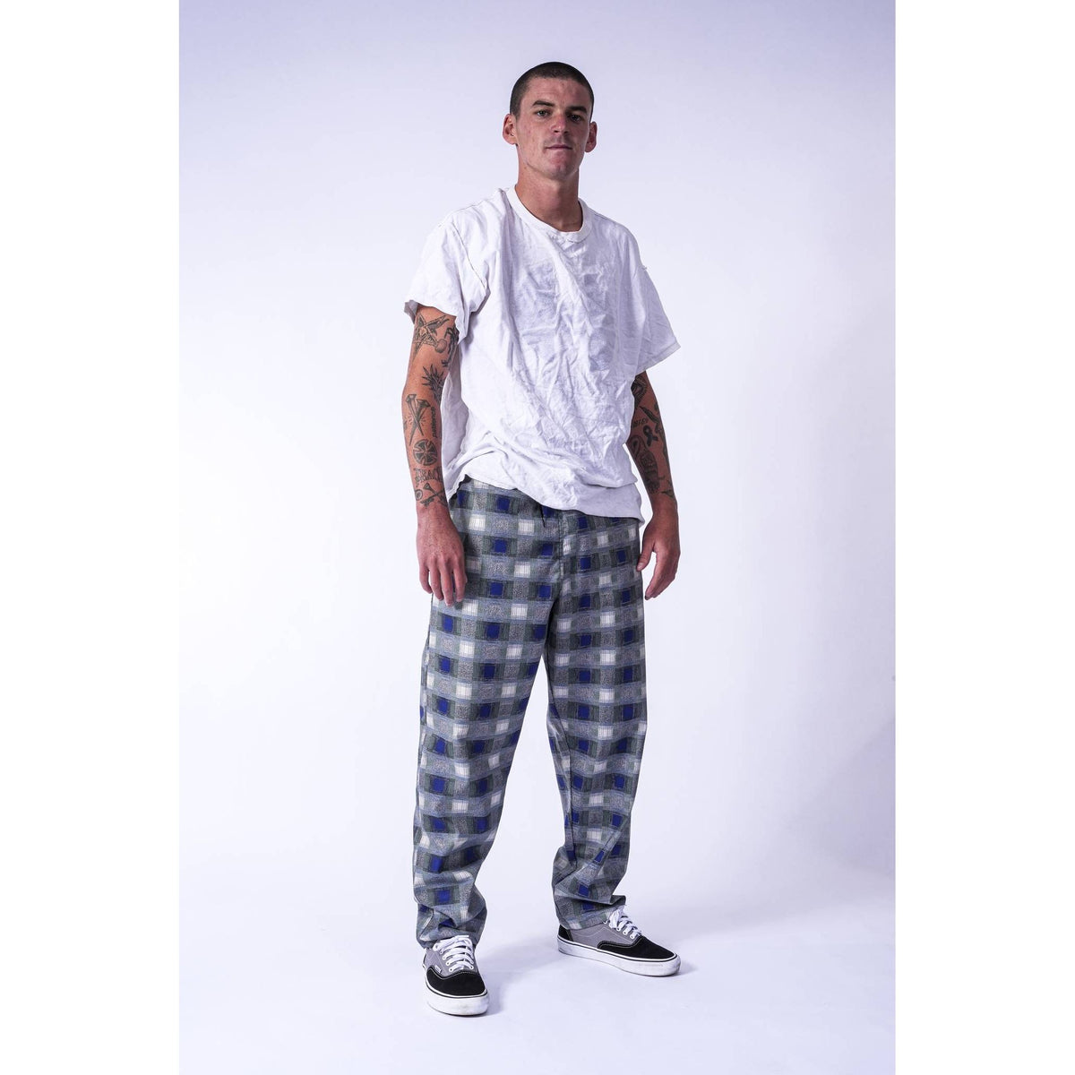 Static Plaid “The Original Limpies Baggy Skate Pant” Made in USA