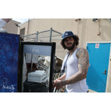 Limpies Patch Logo 5-Panel Unstructured Snapback Hat — retro skatewear brand hat with woven patch logo. Mid-profile 5-panel unstructured crown, one-size snapback closure, vintage street style for skaters.