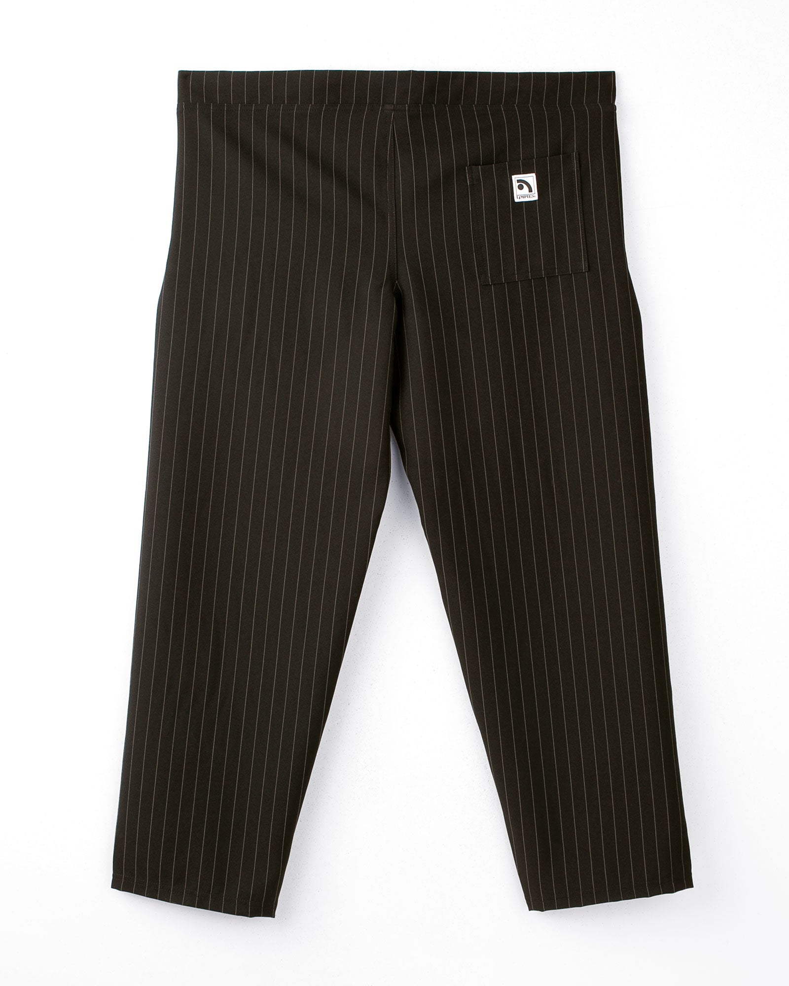 Black Pinstripe Skate Pant Back