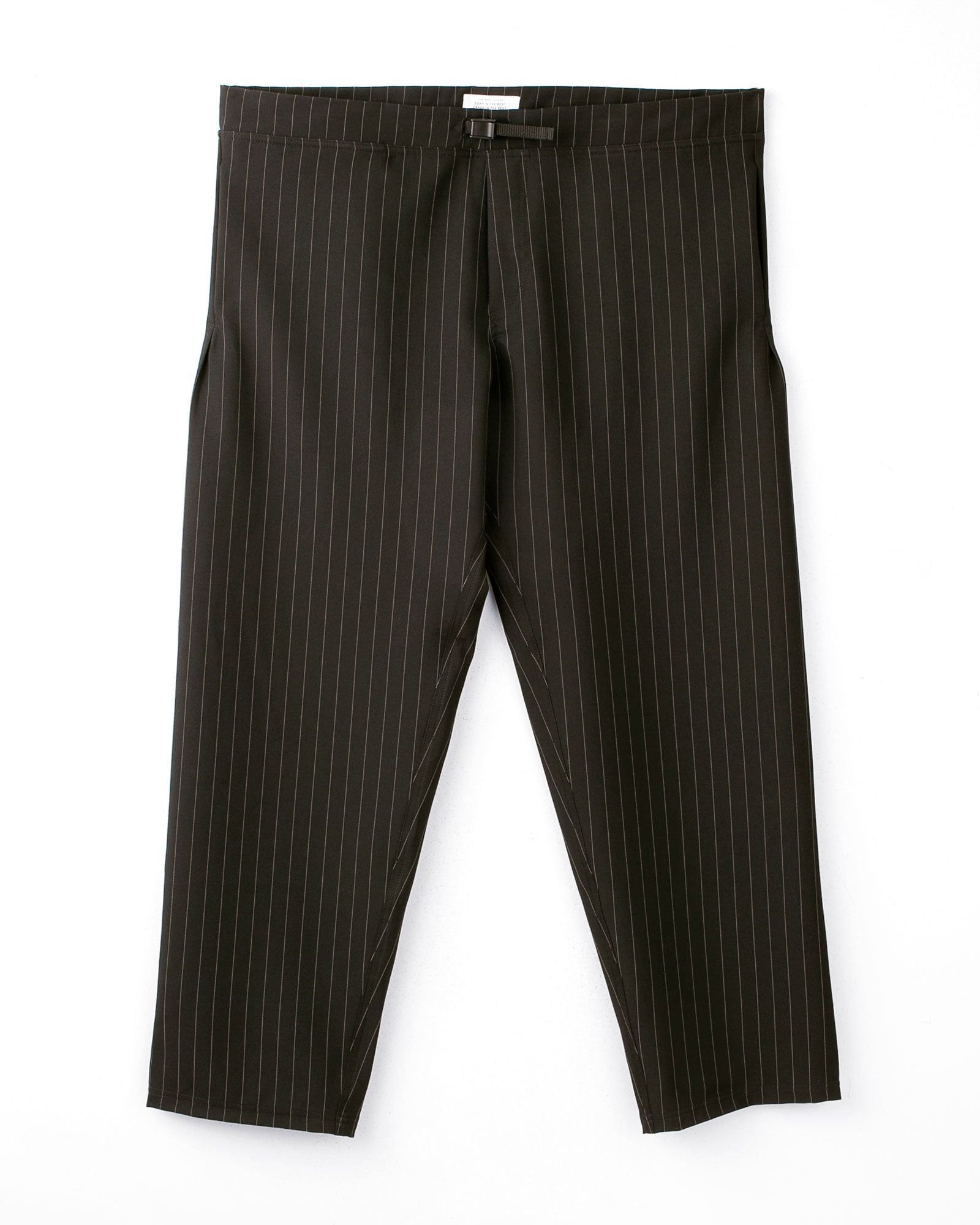 Black Pinstripe Skate Pant Front