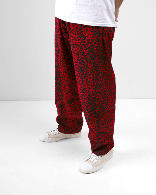 Red Leopard Pant