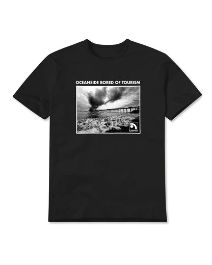 Oceanside Bored of Tourism T-Shirt (Black)