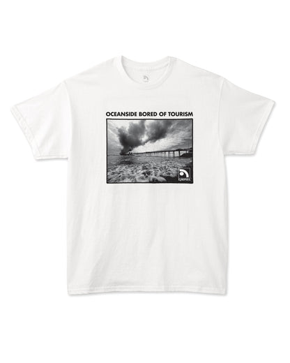 Oceanside Bored of Tourism T-Shirt (White)