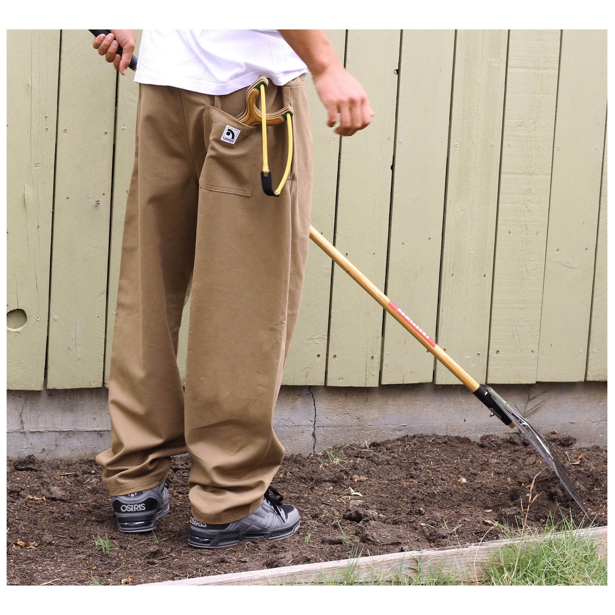 Beige Skate Pant Model Back